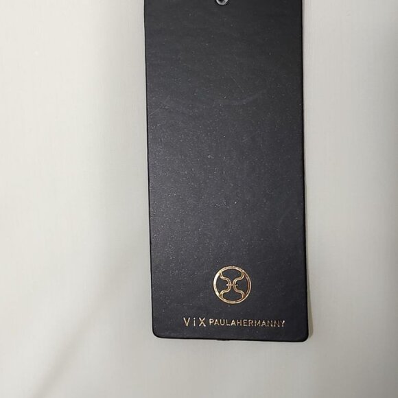 VIX Cover Up L white Solid Zaila Short Cover-up Cut Out Resortwear - Picture 12 of 13